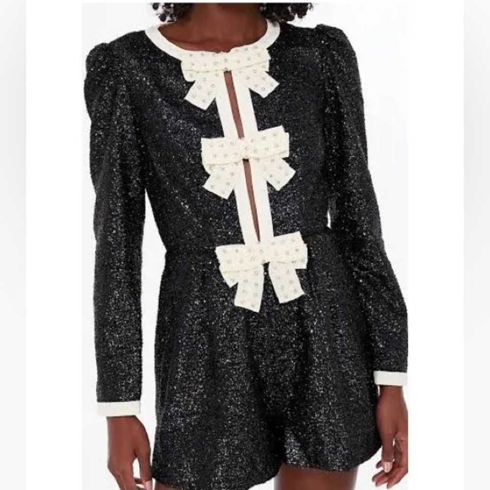 Saloni Camille Bow Romper